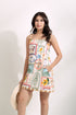 EMGEE by Get Spotted: Shona Mini Dress in Pamana Postmark Fabric